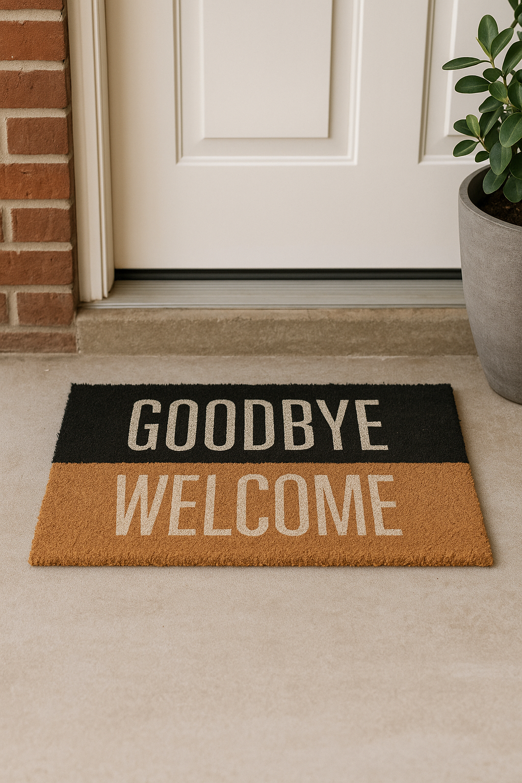 Felpudo Welcome/Goodbye